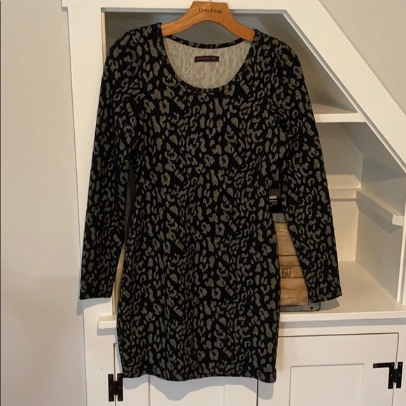 Animal print dress long sleeve size small - Picture 1 of 4